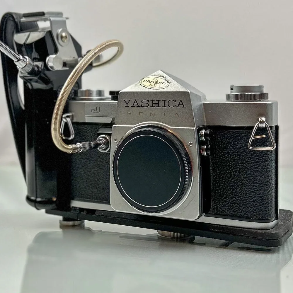 YASHICA J Penta 35mm Film Camera with Shutter Release Grip